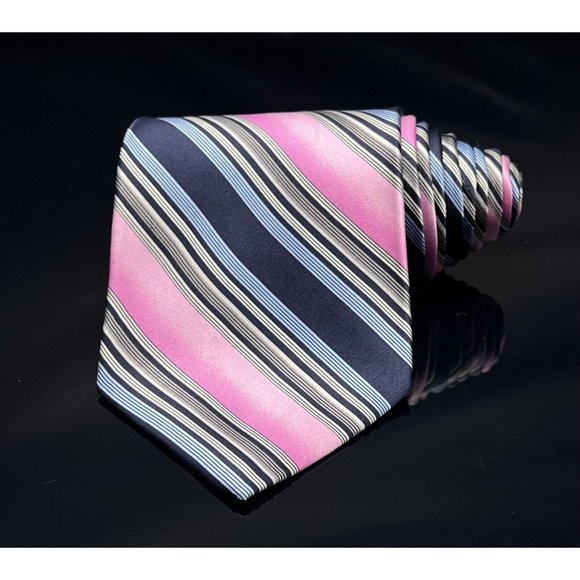 Vintage Vitaliano Pancaldi Extraordinary Multi Color Striped Tie - Picture 2 of 5